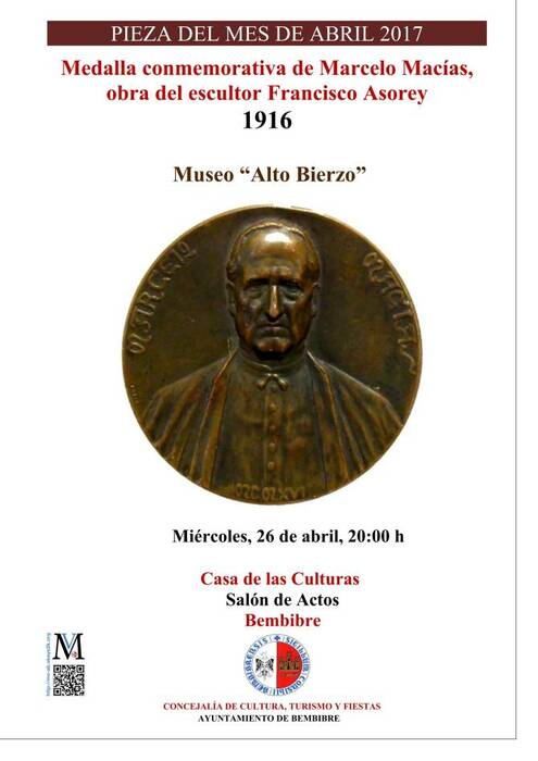 Medalla conmemorativa de Marcelo Macías - Cartel